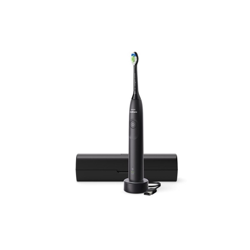 Philips Sonicare serie 5300 Spazzolino elettrico sonico con base di ricarica, 2 livelli intensità, sensore di pressione color