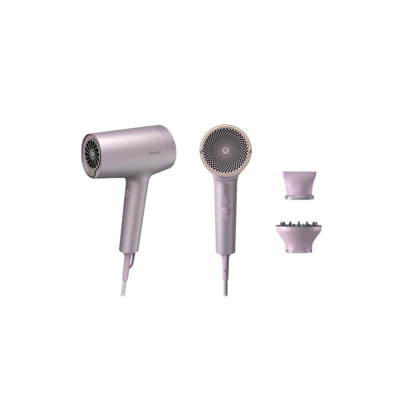 Philips Serie 7000 Asciugacapelli rosa con tecnologia ThermoShield Advanced BHD723/10