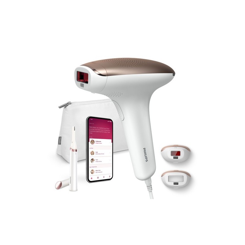 Philips Lumea Advanced Epilatore a Luce Pulsata Lumea con custodia e rifinitore a penna Satin Compact bianco BRI921/00