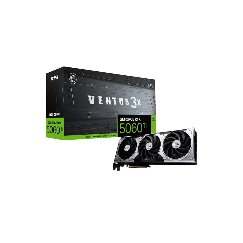 MSI VENTUS GeForce RTX 5060 TI 16G 3X OC NVIDIA 16 GB GDDR7