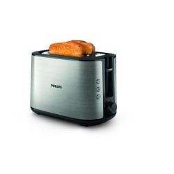 Philips Viva Collection HD2650/90 Tostapane - 2 fette, fessura ampia, metallo
