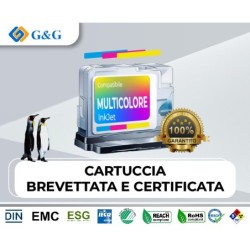 INK G&G HP 302XL CMY 18ML RIGENERATO INK LEVEL MULTIPACK