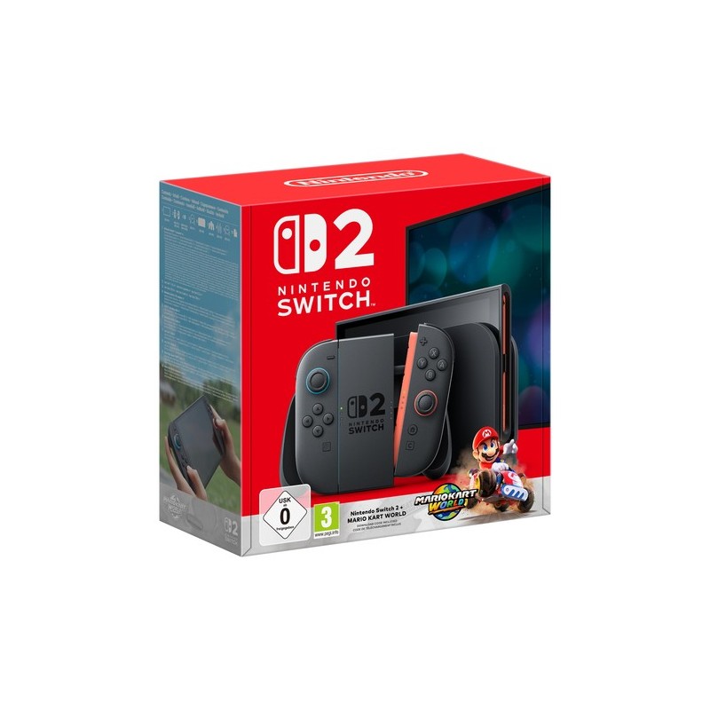 Nintendo Switch 2 + Mario Kart World console da gioco portatile 20,1 cm (7.9") 256 GB Touch screen Wi-Fi Nero