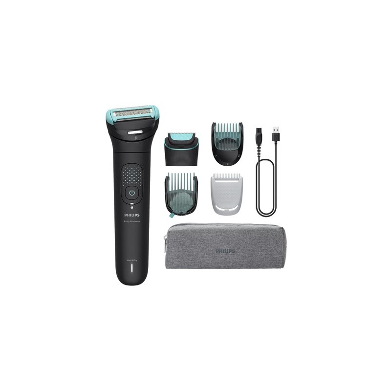 Philips Serie 7000 Body Groomer 7000 Series BG7470/15 Testina flessibile 2D, doppia rifinitura/rasatura