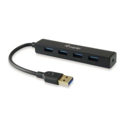Equip 128953 hub di interfaccia USB 3.2 Gen 1 (3.1 Gen 1) Type-A 5000 Mbit/s Nero