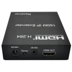 EXTENDER HDMI TRAMITE CAVO RETE CAT 5E/6 FINO 150MT COLLEG. RETE CON IP