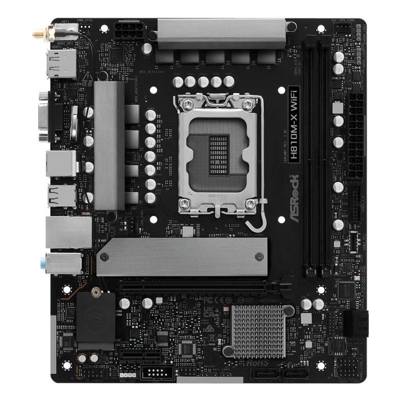 MB ASROCK H810M-X WIFI DDR5 ST1851