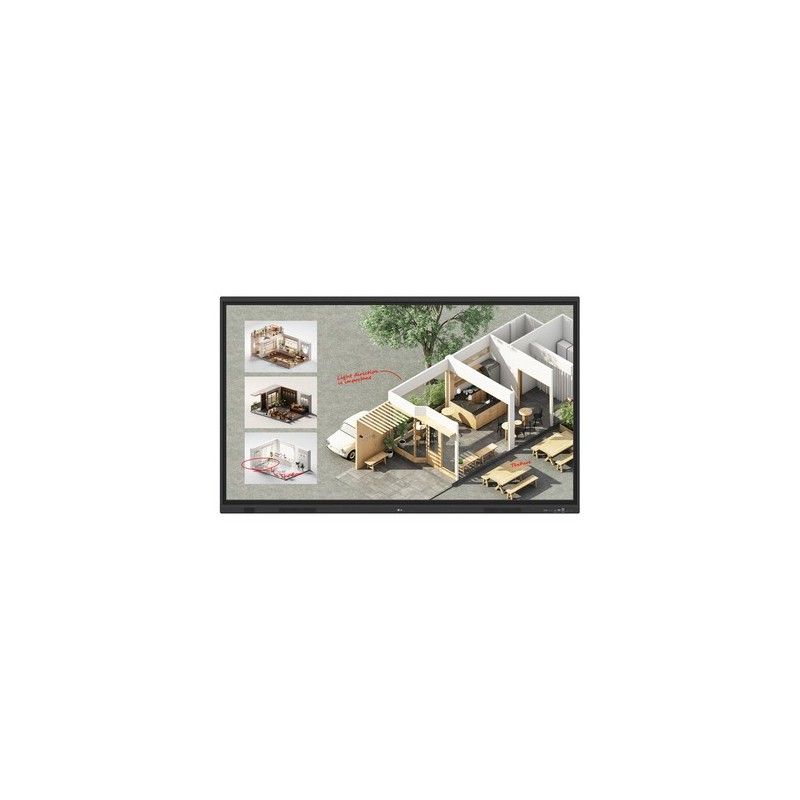 LG CreateBoard Standard lavagna interattiva 190,5 cm (75") 3840 x 2160 Pixel Touch screen Nero