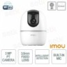 CAMERA CUBE A1 3MP 2K PTZ USB-C 3.6MM/IR10/SIRENA/WIFI/MICROSD/RJ45