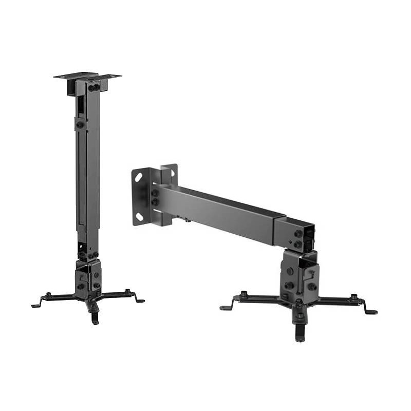 STAFFA PROIETTORE SOFFITTO E PAVIM. ROTAZIONE FORI MAX37CM