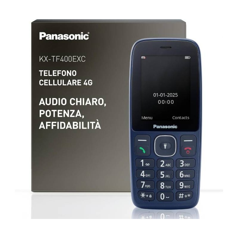 TELEFONO CELLULARE SENIOR ACUSTIC 2,4MP3 REG 4G FOTOC 0,3MP BLU