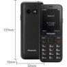 TELEFONO CELLULARE SENIOR 4G 2,4FUNZ SOS FOTOC 1,2MP NERO