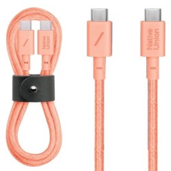 BELT CABLE-TYPE-C-C-APRICOT-1.2 USB-C TO USB-C APRICOT
