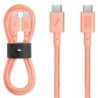 BELT CABLE-TYPE-C-C-APRICOT-1.2 USB-C TO USB-C APRICOT