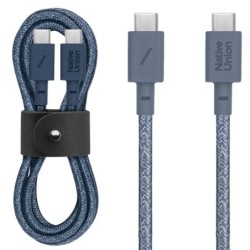 BELT CABLE-TYPE-C-C-NAVY-1.2 USB-C TO USB-C NAVY