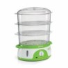 Ariete 911 Healthy Steam - Vaporiera Elettrica - 3 Cestelli - Contenitore per riso - Timer 60’ - 800 Watt - 9 Litri - Bianco