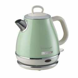 Ariete 2868 Bollitore Elettrico Vintage 1 Litro - Infusi, Tè e Tisane - Autospegnimento - Acciaio Inox - 1 Litro - 1600 Watt 
