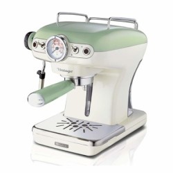 Ariete 1389 Macchina da Caffè Espresso di Design - per Polvere e cialde ESE - filtro 1 e 2 tazze - Montalatte - 850 Watt - Li