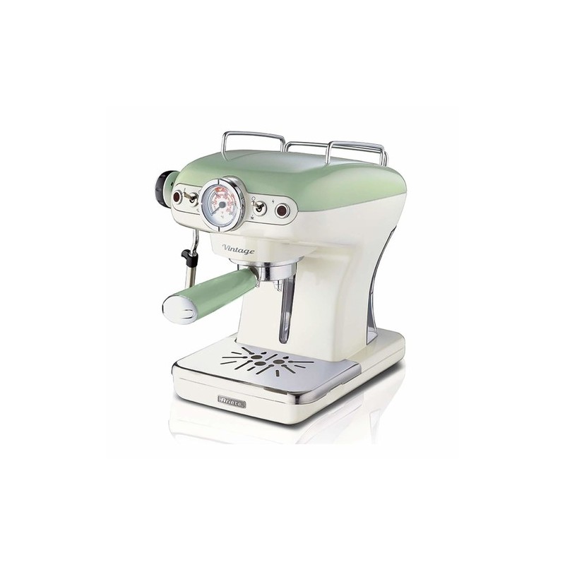 Ariete 1389 Macchina da Caffè Espresso di Design - per Polvere e cialde ESE - filtro 1 e 2 tazze - Montalatte - 850 Watt - Li
