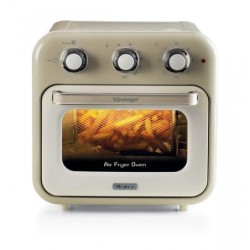 Ariete 4632 Friggitrice ad aria e forno Vintage, 1400W, 2in1, Capacità 16L, Accessori inclusi, Timer 60 minuti, Doppio vetro,