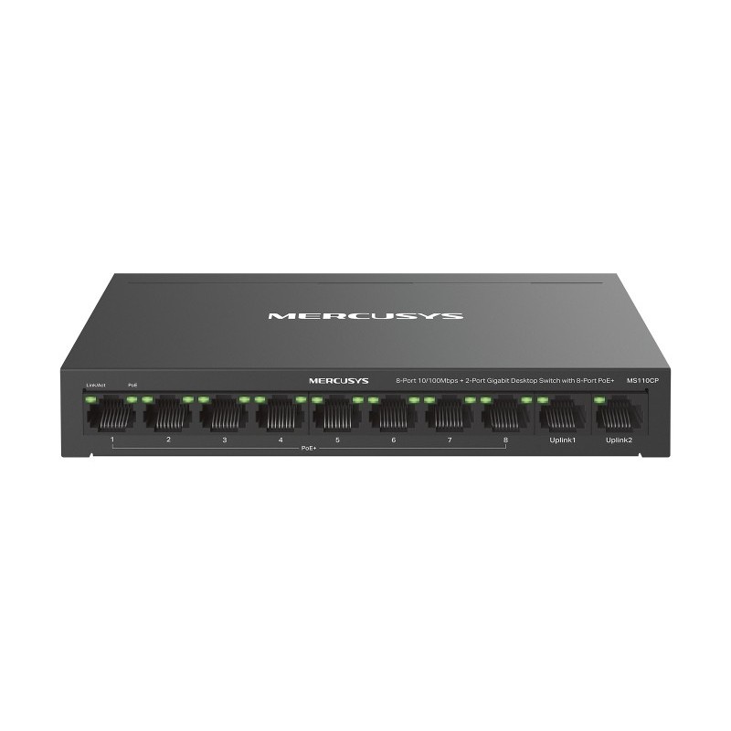SWITCH 8P POE+2P GIGABIT SWITCH 8P+2P POE DESKTOP