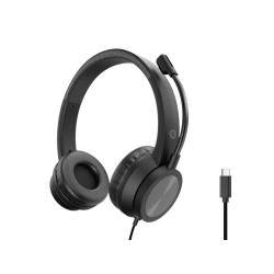 Conceptronic POLONA05BC cuffia e auricolare Cablato A Padiglione Musica e Chiamate USB tipo-C Nero