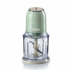 Ariete 438, Tritatutto Vintage, Chopper e Tritaghiaccio, 2 velocità, 4 lame in Acciaio Inox, Tazza graduata 600 ml, 400 W, Ve