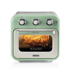 Ariete 4632 Friggitrice ad aria e forno Vintage, 1400W, 2in1, Capacità 16L, Accessori inclusi, Timer 60 minuti, Doppio vetro,