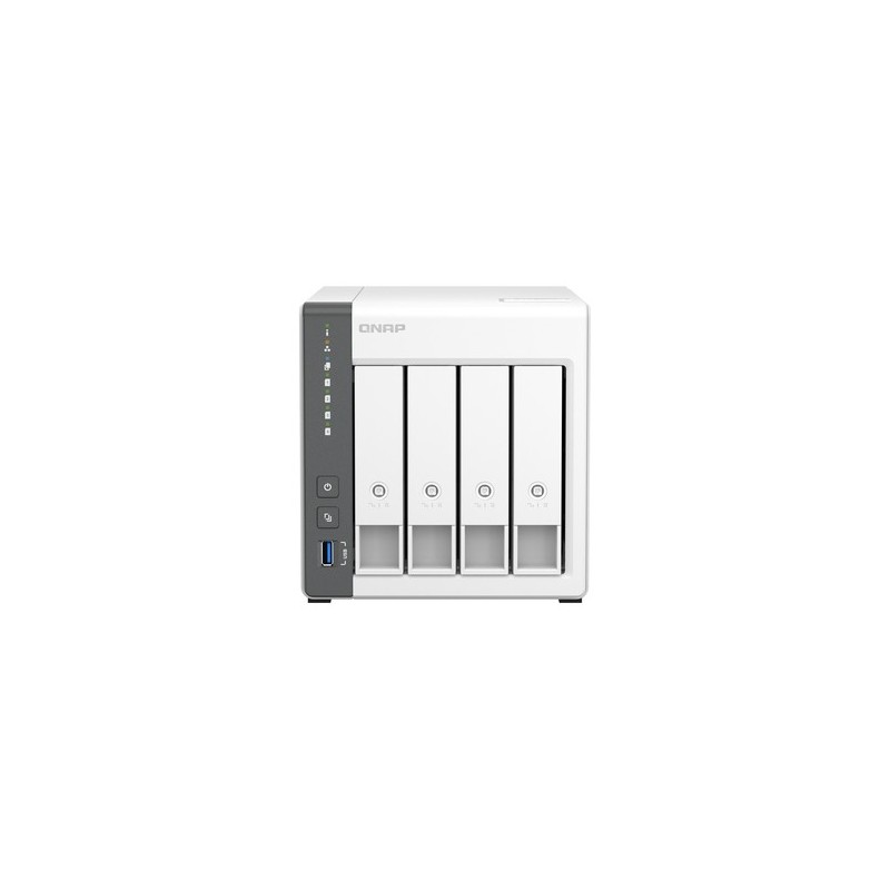 QNAP TS-433 NAS Tower ARM Cortex-A55 4 GB 0 TB QNAP QTS Bianco