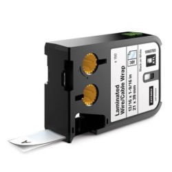 DYMO XTL guaina per cavi/fili laminati 21 x 39 mmnero su bianco