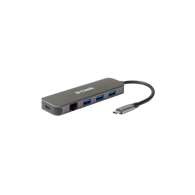 D-Link DUB-2334 replicatore di porte e docking station per laptop Cablato USB tipo-C Grigio