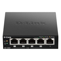 D-Link DGS-1005P/E switch di rete Non gestito Gigabit Ethernet (10/100/1000) Supporto Power over Ethernet (PoE) Nero