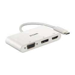 D-Link DUB-V310 replicatore di porte e docking station per laptop Cablato USB 3.2 Gen 1 (3.1 Gen 1) Type-C Bianco