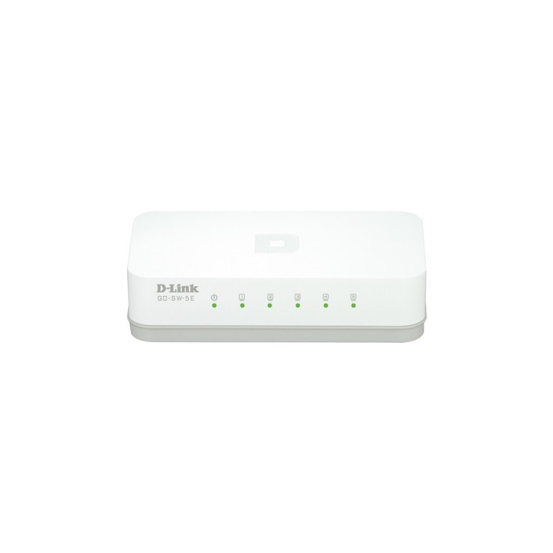 D-Link GO-SW-5E/E switch di rete Non gestito Fast Ethernet (10/100) Bianco