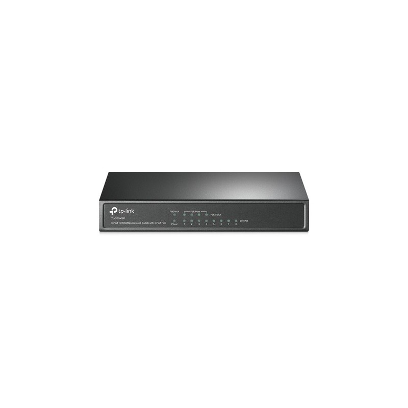 TP-Link TL-SF1008P switch di rete Non gestito Fast Ethernet (10/100) Supporto Power over Ethernet (PoE) Oliva