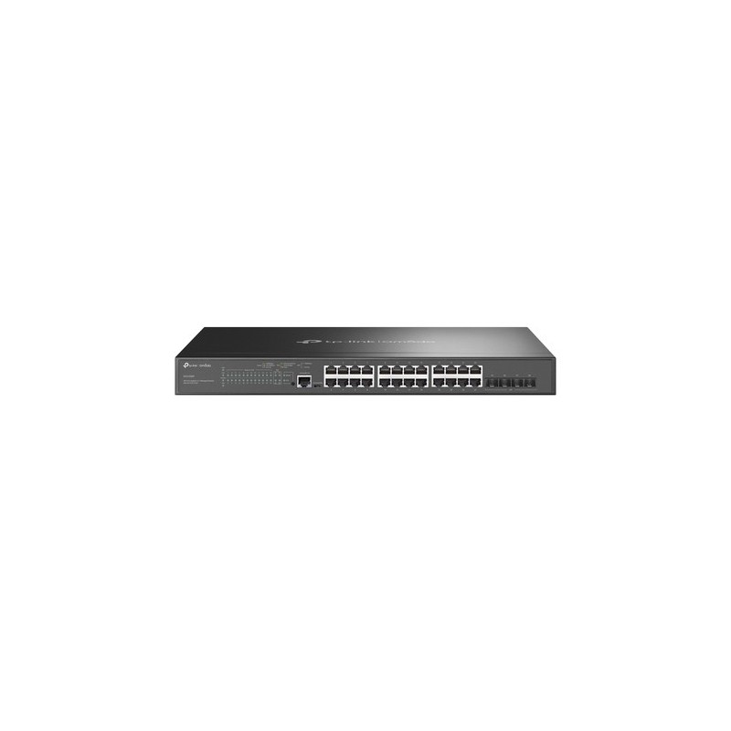 TP-Link Omada SG3428MP switch di rete Gestito L2+ Gigabit Ethernet (10/100/1000) Supporto Power over Ethernet (PoE) 1U Nero