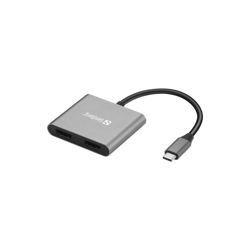 Sandberg 136-44 adattatore grafico USB Grigio