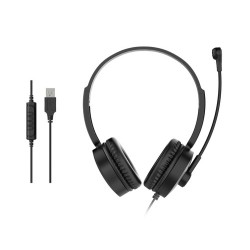 Equip 245301 cuffia e auricolare Cablato A Padiglione Musica e Chiamate Nero
