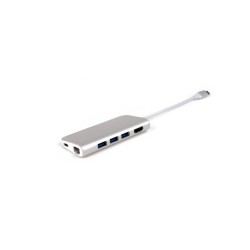 MINIDOCK LMP USB-C 8PORTE SILVER HDMI-RJ45-SD-MICRO SD-3USB-1USB-C