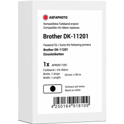 Agfa Photo Etichette Nero su bianco APRDK11201