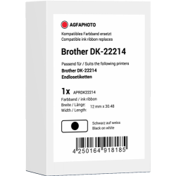 Agfa Photo Etichette Nero su bianco APRDK22214