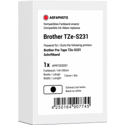 Agfa Photo Nastro Nero su bianco APRTZES231