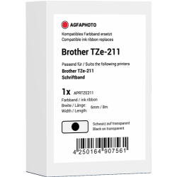 Agfa Photo Nastro Nero su bianco APRTZE211