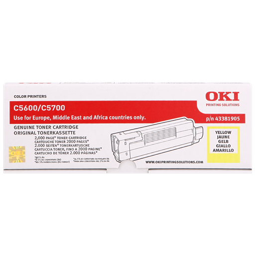OKI toner giallo 43381905