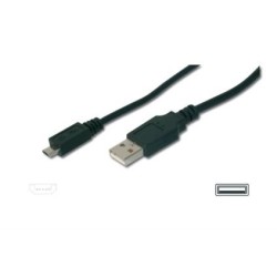 CAVO USB 2.0 A-MICRO B 3MT SCHERMAT