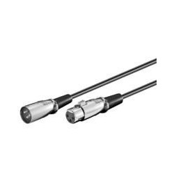 Microconnect XLRMF6 cavo audio 6 m XLR (3-pin) Nero