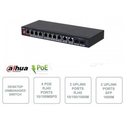 SWITCH 10 PORTE DI CUI 8 POE 96W SWITCH UNAMANAGED 2UPLINK