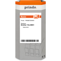 Prindo Nastro Nero su argento PRSBBTZEM951