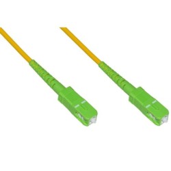 CAVO FIBRA OTTICA 1MT SC-APC/SC-APC MONOMODALE SIMPLEX 9/125 LSOH