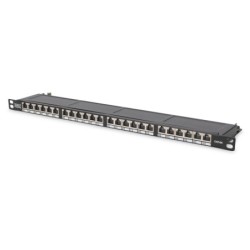 PATCH PANEL 24 PORTE SCHERMATO CAT6 0,5 UNIT? RACK 19
